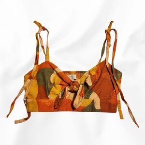 Colorful Tie-Strap Crop Top